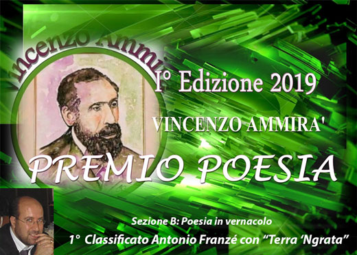 antonio franze premio ammira terra ngrata