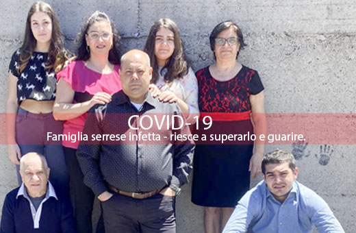 famiglia serrese infetta da COVID 19 guarita